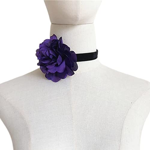 Javoryxh Blumen-Halsketten, Rosen-Halskette, zarte Halskette, Damen, trendiger Schmuck, Vintage-Charm-Halskette von Javoryxh