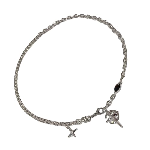 Javoryxh Elegante schwarze Edelstein-Halskette mit Stern-Designs, tragbar für trendige Frauen, um ihren persönlichen Stil zu verbessern von Javoryxh