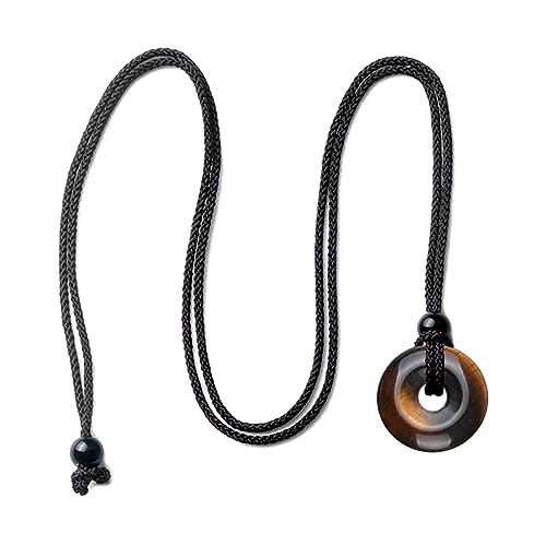 Javoryxh Fashion Trend Kristall Achat Anhänger Schlüsselbeinkette Temperament Einfache Kalt Verstellbare Schnalle Halskette von Javoryxh