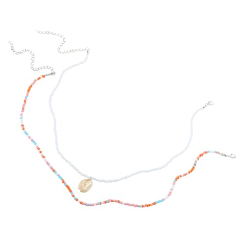 Javoryxh Perlenkette mit Muschelanhänger, Halsketten-Set, einzigartige Charm-Halskette, geeignet für Frauen, Geschenk zu jedem Anlass von Javoryxh