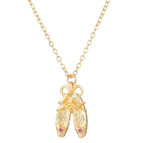 Javoryxh Zarte Ballettschuh-Halskette, verstellbare Kette, Tänzerin, Choker-Halskette, modischer Halsschmuck, geeignet für den täglichen Gebrauch Javoryxh Zarte Ballettschuh-Halskette, verstellbare Kette, Tänzerin, Choker-Halskette, modischer Halsschmuck, geeignet für den täglichen Gebrauch von Javoryxh