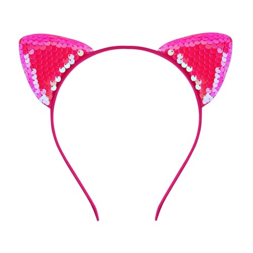 Leichtes Ohr-Accessoire, verziert mit hellblauen Pailletten, Haarschmuck für Rollenspiele und Feiern von Javoryxh