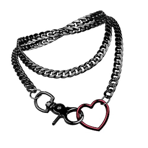 Moderne mehrlagige Y-Halskette, trendige, mehrschichtige kubanische Kette, Schmuck für modebewusste Frauen von Javoryxh