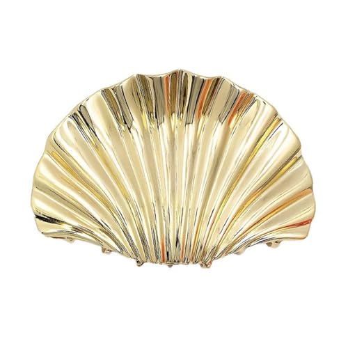 Modische Metallmuschel-Haarspange, Muschelform, Haarschmuck, Haarteile, lässige Haarnadel, Haarschmuck für den täglichen Gebrauch von Javoryxh