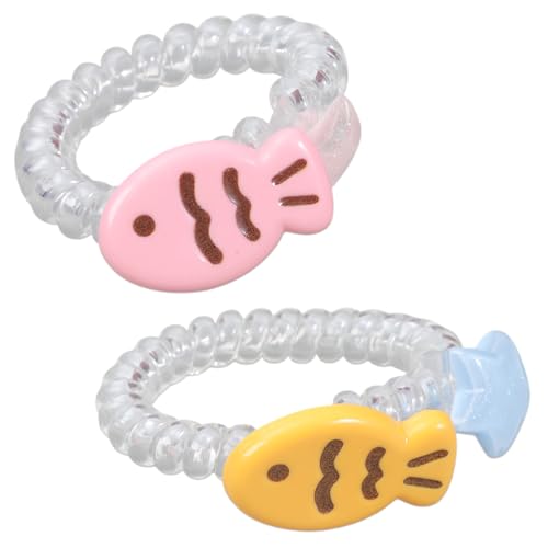 NoCrease Haargummis, Pferdeschwanz-Halter, elastisch, spurlos, Seestern, Haarstyling-Zubehör, 2 Stück von Javoryxh