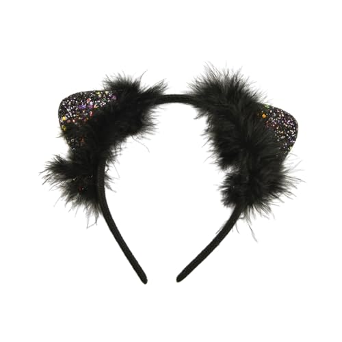 Plüsch-Ohren-Haarband, Urlaubs-Haarschmuck, Kopfbedeckung, verleiht jedem Outfit Spaß und Mode, ideal für Frauen und Mädchen von Javoryxh