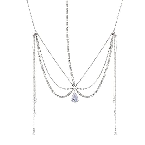 Stirn-Kopfschmuck, Strass, mehrlagiger Haarschmuck, Weihnachten, Abschlussball, Festival, Haarschmuck für Damen, Mädchen, Teenager von Javoryxh