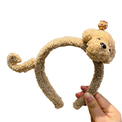 Weicher Bären-Haarreif, praktisches Haarband für Damen und Mädchen, koreanische Kopfbedeckung, Cartoon-Haarbänder, Haar-Accessoire von Javoryxh