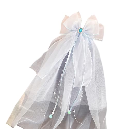 Zubehör-Set für die Erstkommunion, für Mädchen, Schleier mit sicherer Haarspange, Zeremonie, Osterkleid, Weiß von Javoryxh