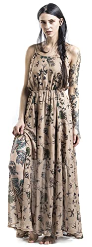 Jawbreaker Apothecary Master Sundress Frauen Langes Kleid beige XL von Jawbreaker