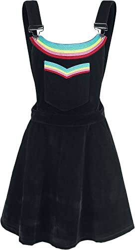 Jawbreaker Double Rainbow Dress Frauen Kurzes Kleid schwarz S von Jawbreaker