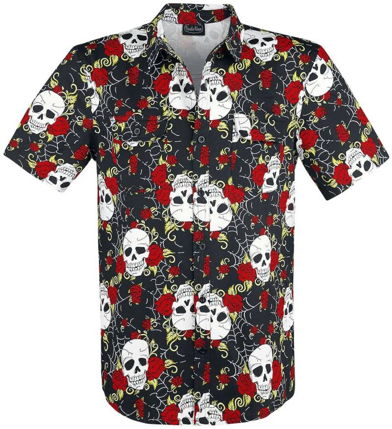 Jawbreaker - Gothic Kurzarmhemd - Skull - S bis XL - für Männer - Größe XL - schwarz von Jawbreaker