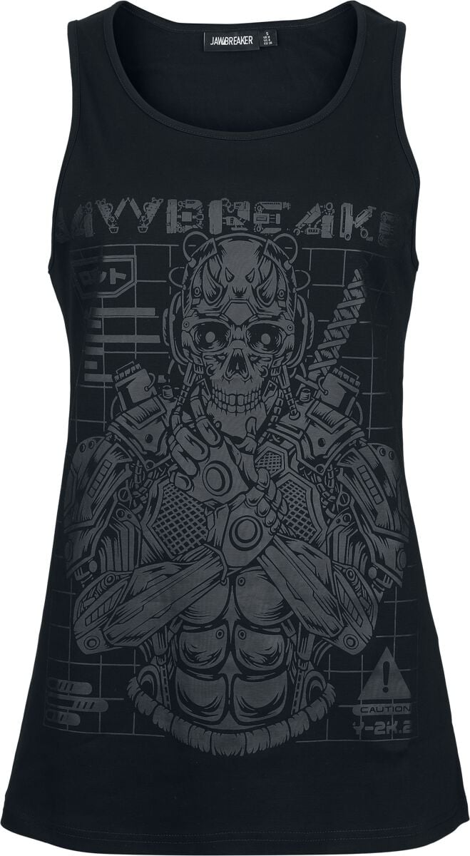 Jawbreaker - Gothic Tank-Top - Game is on black printed vest - S bis XXL - für Damen - Größe S - schwarz  - EMP exklusives Merchandise! von Jawbreaker