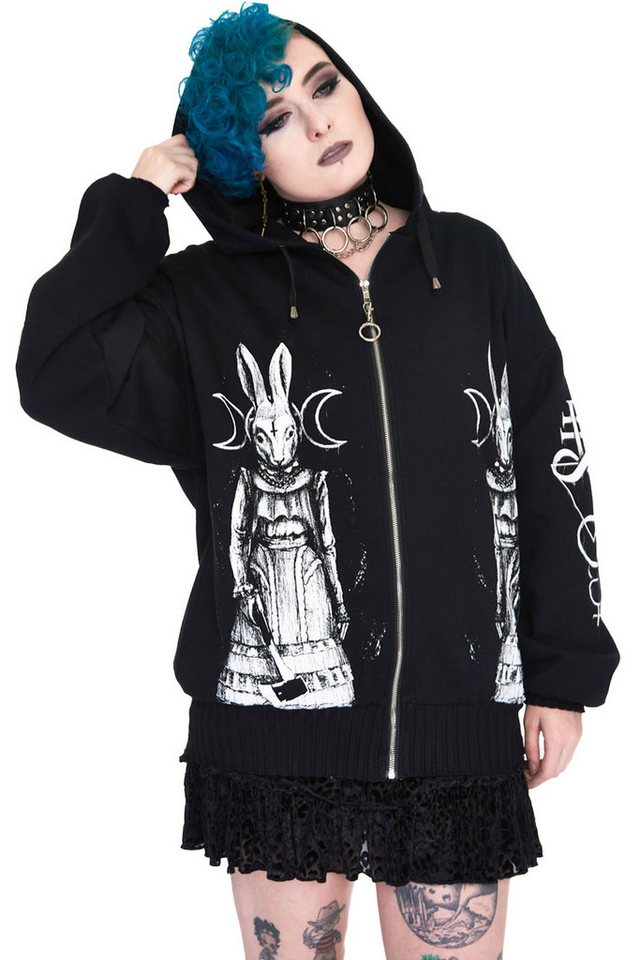 Jawbreaker Kapuzensweatshirt The Shining Rabbit Hoodie Gothic Goth Grufti Hase Okkult Jawbreaker Kapuzensweatshirt The Shining Rabbit Hoodie Gothic Goth Grufti Hase Okkult von Jawbreaker