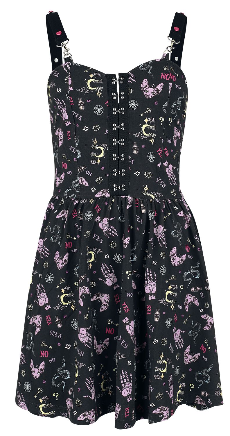 Jawbreaker Kurzes Kleid - Ditsy Ouija Printed Mini Dress - XS bis 4XL - für Damen - Größe 4XL - multicolor von Jawbreaker