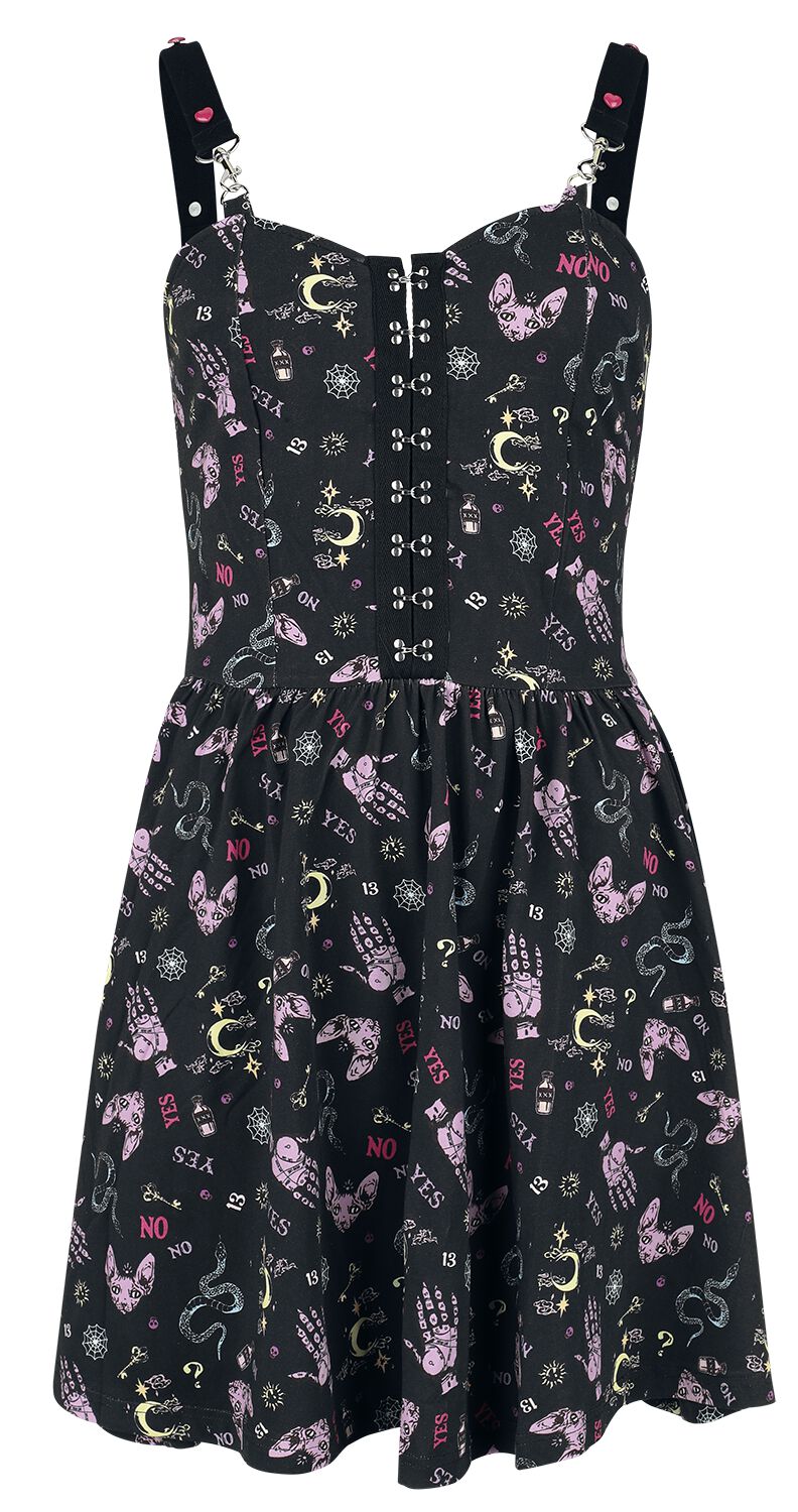 Jawbreaker Kurzes Kleid - Ditsy Ouija Printed Mini Dress - XS bis 4XL - für Damen - Größe M - multicolor von Jawbreaker