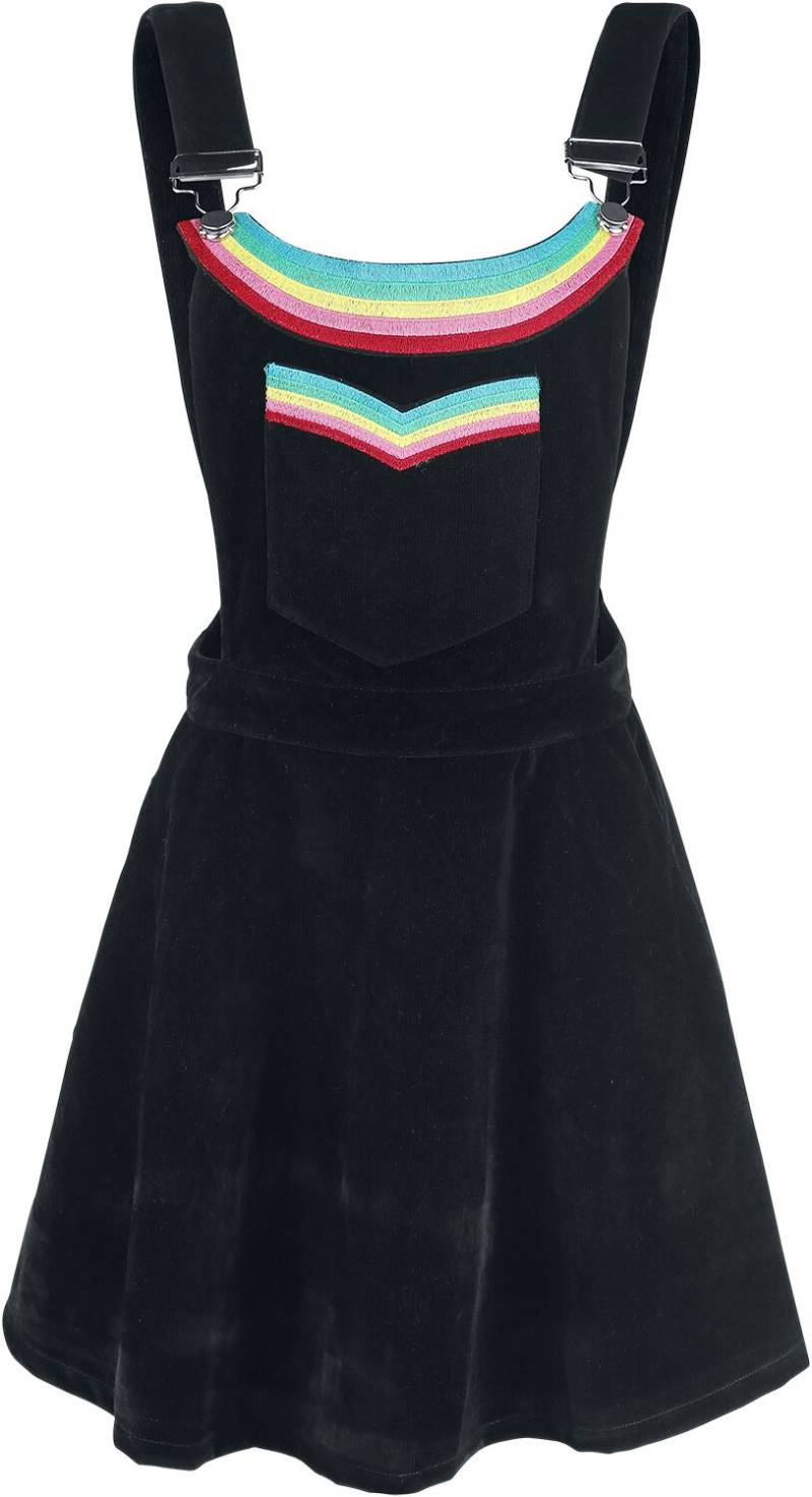 Jawbreaker Kurzes Kleid - Double Rainbow Dress - S bis XL - für Damen - Größe L - schwarz von Jawbreaker