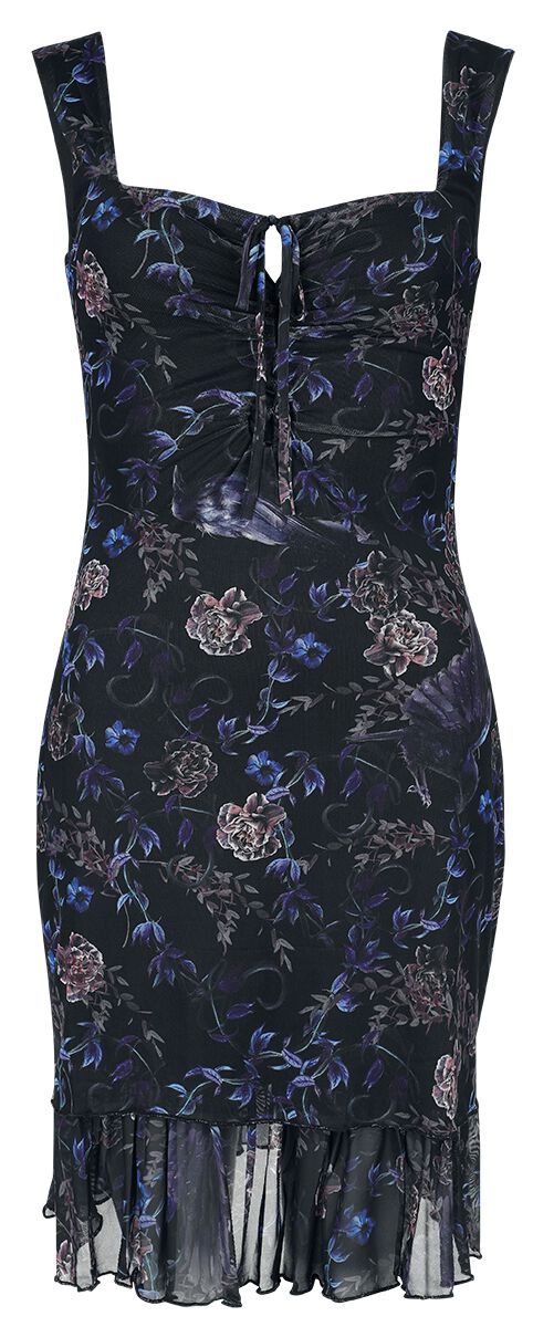 Jawbreaker Kurzes Kleid - Purple Night Crows Mini Dress - XS bis XXL - für Damen - Größe M - multicolor von Jawbreaker