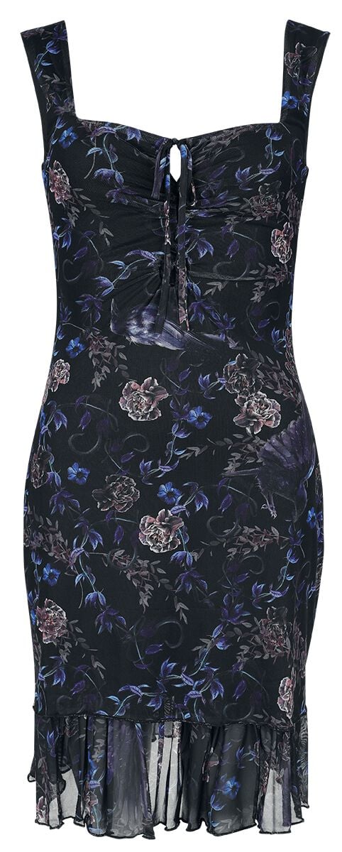 Jawbreaker Purple Night Crows Mini Dress Kurzes Kleid multicolor in XS von Jawbreaker