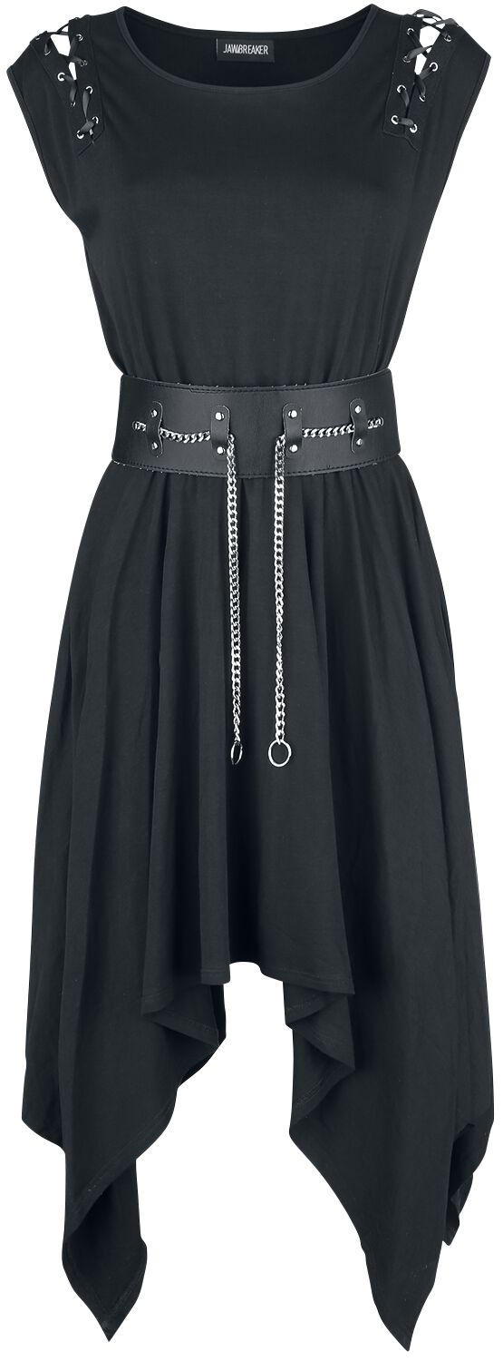 Jawbreaker - Rockabilly Kleid knielang - Vampire Midi Dress - S bis 4XL - für Damen - Größe 3XL - schwarz von Jawbreaker