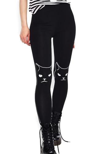 Jawbreaker Salem Grumpy Kitty Frauen Leggings schwarz XL von Jawbreaker