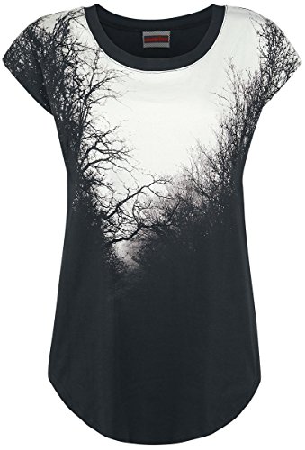 Jawbreaker Spooky Woods Gothic Top Damen Occult Schwarze Baumwolle T Shirt (L) von Jawbreaker