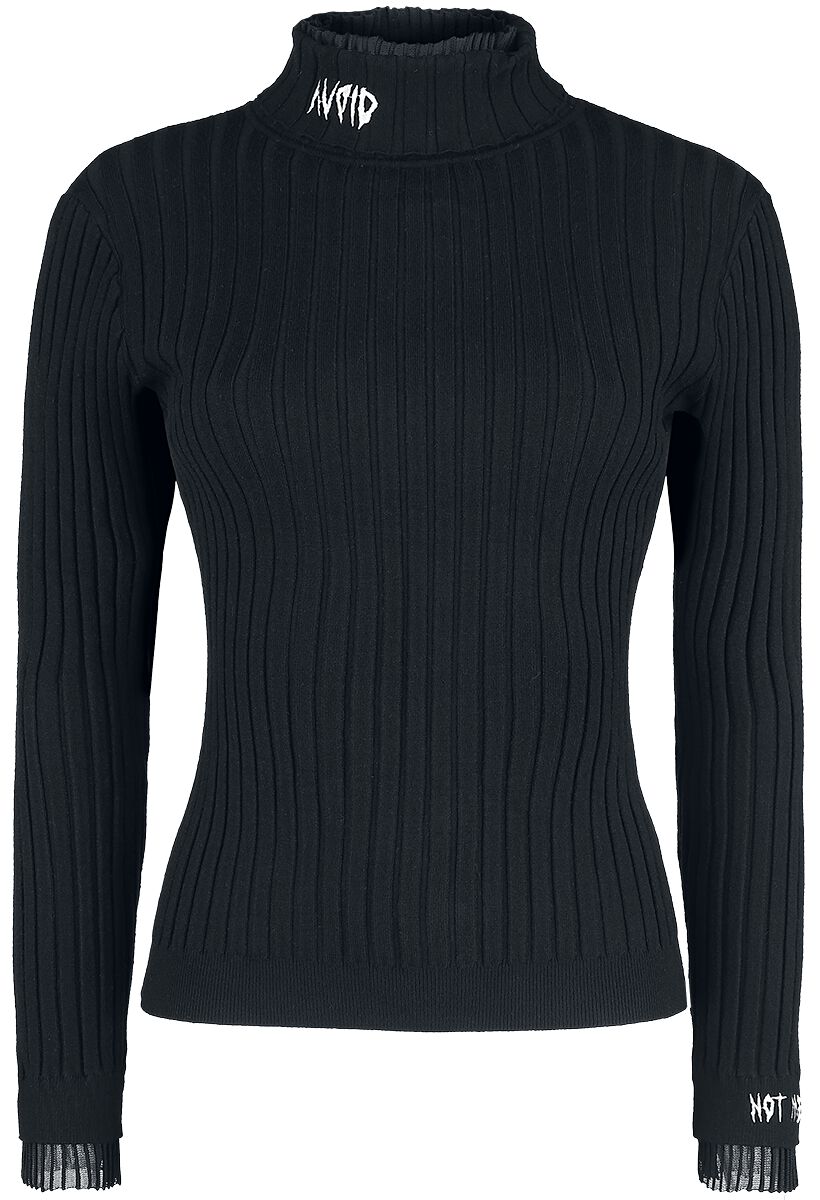 Jawbreaker Sweatshirt - Avoid Turtle Neck Sweater - XS bis XL - für Damen - Größe M - schwarz von Jawbreaker