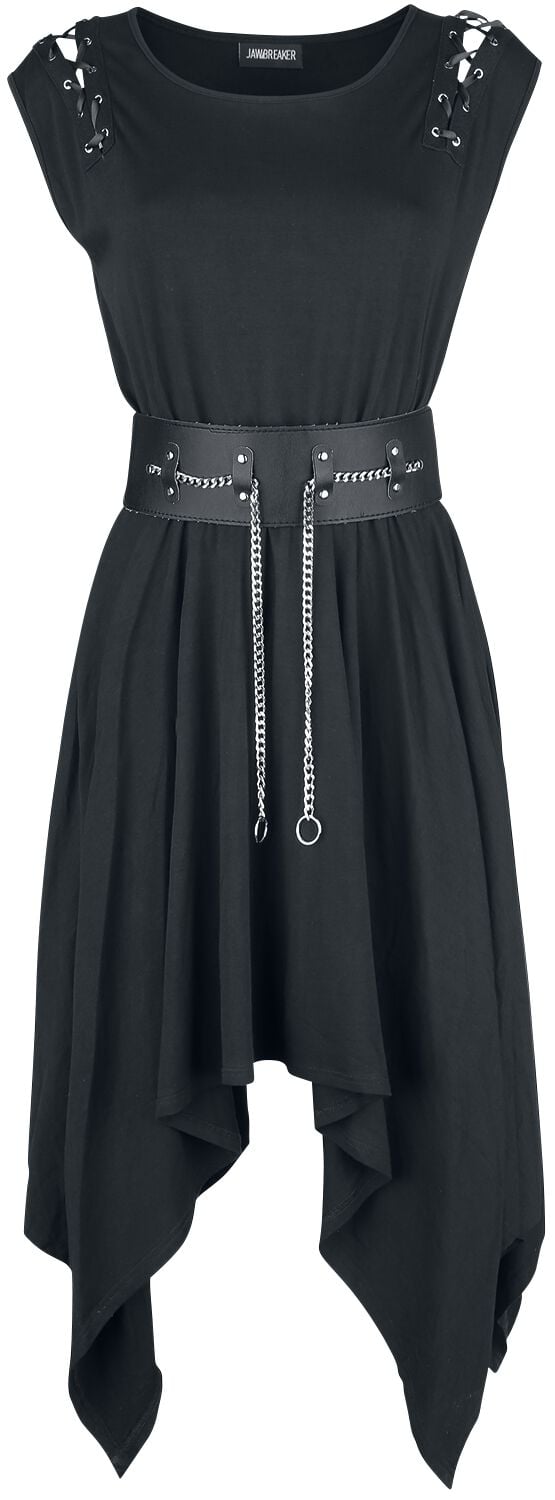 Jawbreaker Vampire Midi Dress Mittellanges Kleid schwarz in 4XL von Jawbreaker