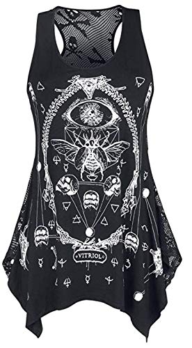 Jawbreaker Vitriol Skull Mesh Frauen Top schwarz S 95% Viskose, 5% Baumwolle Gothic, Totenköpfe Jawbreaker Vitriol Skull Mesh Frauen Top schwarz S 95% Viskose, 5% Baumwolle Gothic, Totenköpfe von Jawbreaker