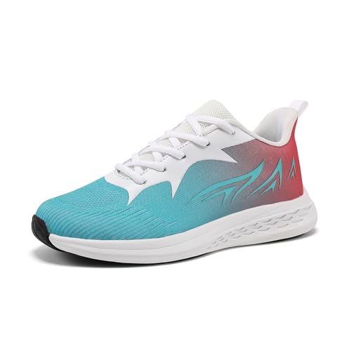 Jawixu Hallenschuhe Herren Turnschuhe Damen Laufschuhe Sportschuhe Sneaker Rosa Blau 37EU von Jawixu