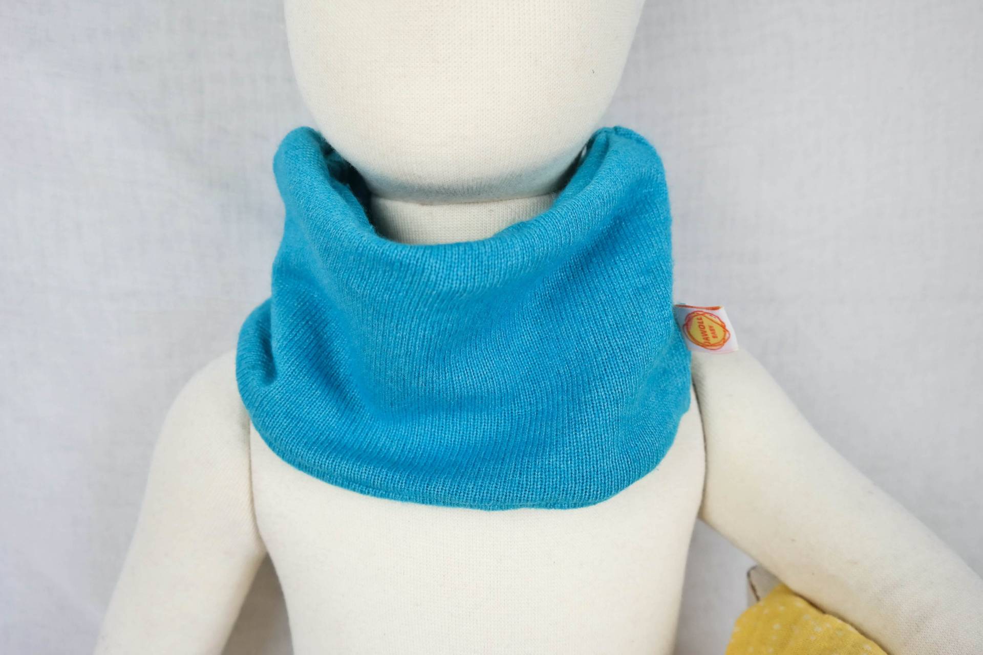 Loop Für Kleinkinder Aus Upcycling Seide & Kaschmir in Pastelltürkis Mint von JawollBaby