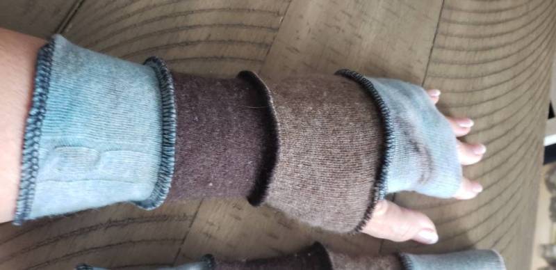 Weiche Wolle Texting Handschuhe Von Jaxupcycled - Fingerlose Armstulpen Handstulpen Katwise Inspirierte Jax #46 von JaxUpcycled