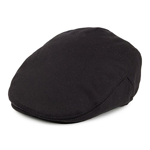 Jaxon & James Harlem Schiebermütze aus Reiner Wolle - Schwarz - XXL von Jaxon & James