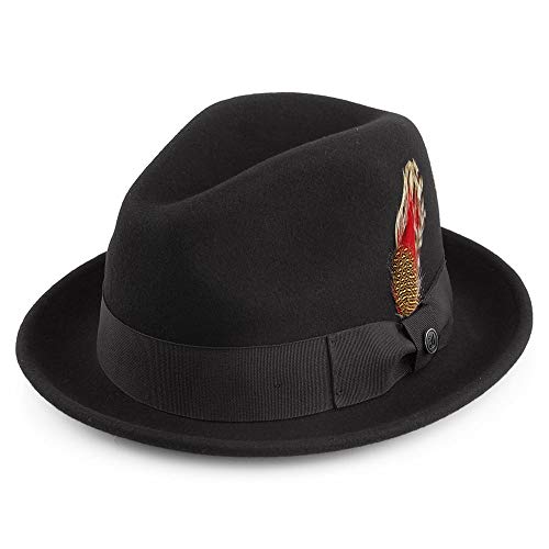 Jaxon & James Knautschbarer Blues Trilby Hut - Schwarz - XXL von Jaxon & James
