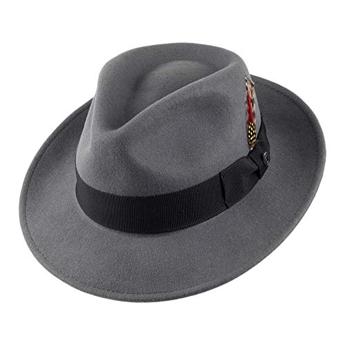 Jaxon & James Knautschbarer C-Krone Fedora - Grau - S von Jaxon & James