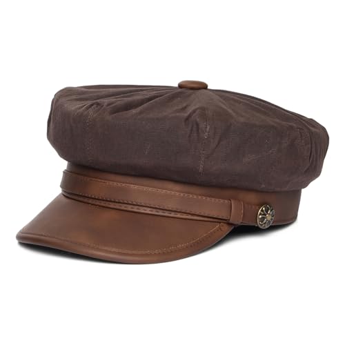 Jaxon & James Rebel Motorcycle Cap - Braun - S von Jaxon & James