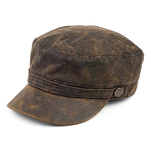 Jaxon & James Verwittert Feldmütze II aus Baumwolle - Braun - M von Jaxon & James