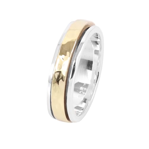 925 Sterling Silber Spinnerring für Frauen, Sorgenring, Meditationsring, Daumenring, Zappelring, handgefertigter Ring, Versprechensringe, Spinnring Größe US 6 von Jay Jools