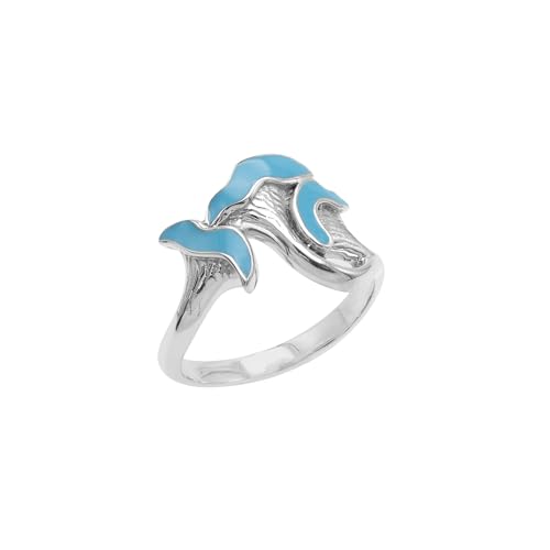 Turquoise Ring 925 Sterling Silver, Chanterelle Mushroom Ring, Designer Statement Ring For Her US 6.5 von Jay Jools