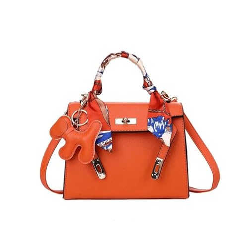 Mode Handtaschen für Frauen Geldbörsen Crossbody Taschen Top Griff Umhängetasche Umhängetasche Tote Bag Luxus-Tasche, Orange/Abendrot im Zickzackmuster (Sunset Chevron), Small von JayGsEmpire