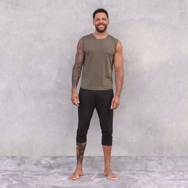 Jaya ALI TENCEL - Herren - Lässig bequeme 3/4 Hose für Männer mit etwas tieferem Schnitt, Seitentaschen von Jaya