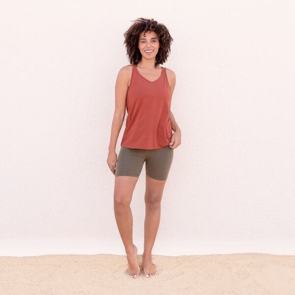 Jaya BETTY TENCEL - Damen - Basic-Top aus TENCEL Lyocell/Biobaumwoll-Mix mit Spaghettiträger von Jaya