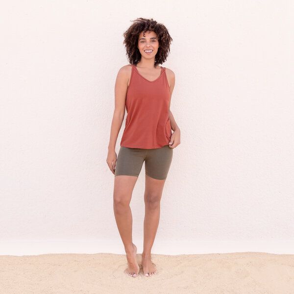 Jaya BETTY TENCEL - Damen - Basic-Top aus TENCEL Lyocell/Biobaumwoll-Mix mit Spaghettiträger von Jaya