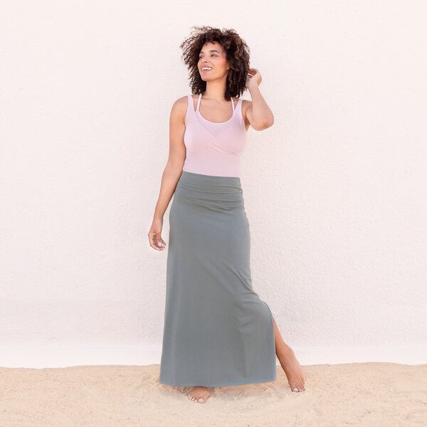 Jaya GAYATRI - Damen - Top für Yoga, Dance und Everyday mit Cache-Coeur vorne aus GOTS-zertifizierter Biobaumwolle von Jaya