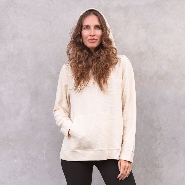 Jaya HEATHER - Hoodie in leichtem Oversized Schnitt mit Front-Tasche und großer Kapuze aus 100% Biobaumwolle von Jaya
