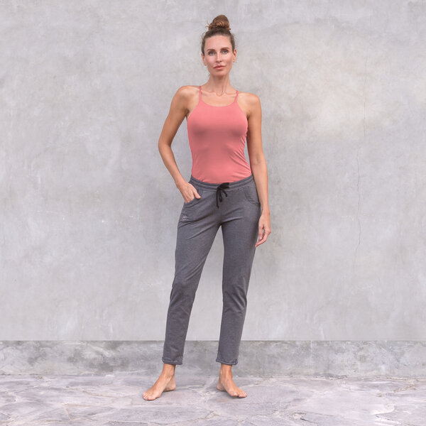 Jaya HOSE SIDNEY - Coole&bequeme Yoga-& Loungewear-Hose, elastisches, dünnes French Terry Sweat Stoff von Jaya