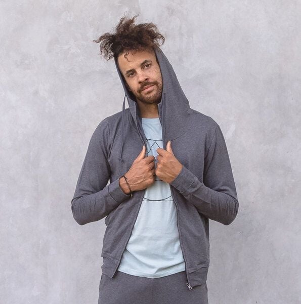 Jaya LEON MELANGE - Männer - Hoodie für Yoga und Freizeit aus Biobaumwolle Jaya LEON MELANGE - Männer - Hoodie für Yoga und Freizeit aus Biobaumwolle von Jaya