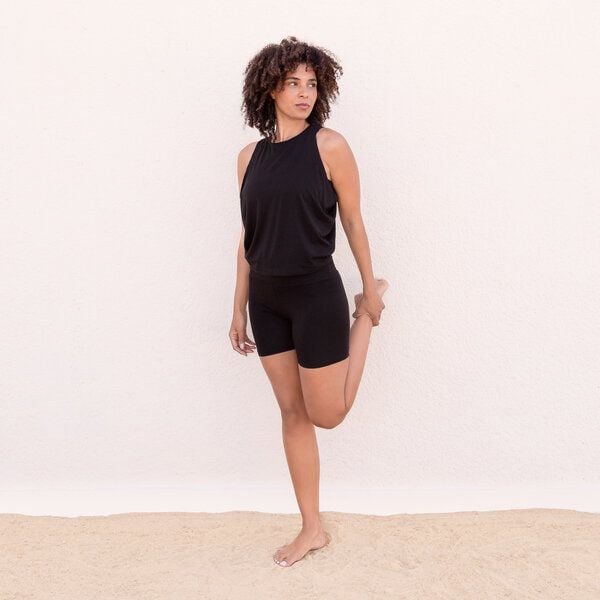 Jaya MADITA - Damen - luftiges Top mit offenem Rücken aus Tencel-Baumwoll-Mix von Jaya