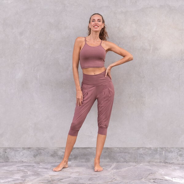 Jaya NIDHI - Damen - 3/4 Hose für Yoga und Freizeit aus Biobaumwolle von Jaya