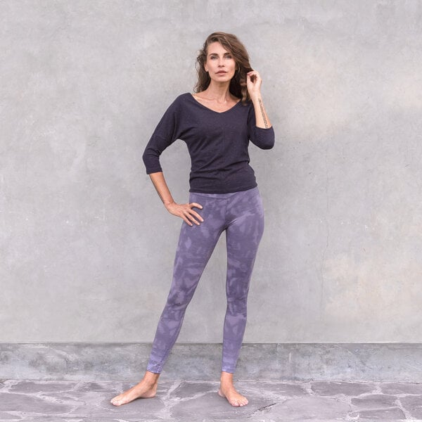 Jaya ROMY LUREX - Damen - 3/4 Shirt für Yoga und Freizeit aus Biobaumwolle von Jaya